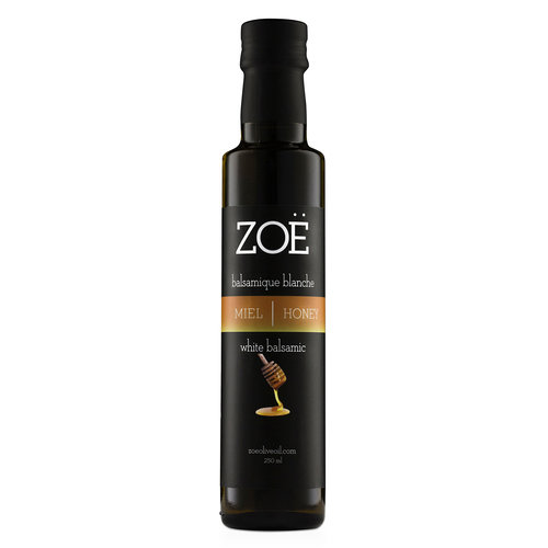 Vinaigre balsamique blanc infusé au miel Zoë