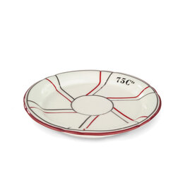 Absinthe Saucer 75Cts Red/Silver