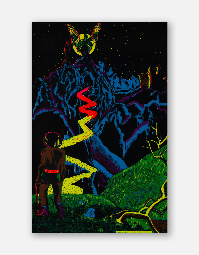 The Castle,  1971, Black Light Poster