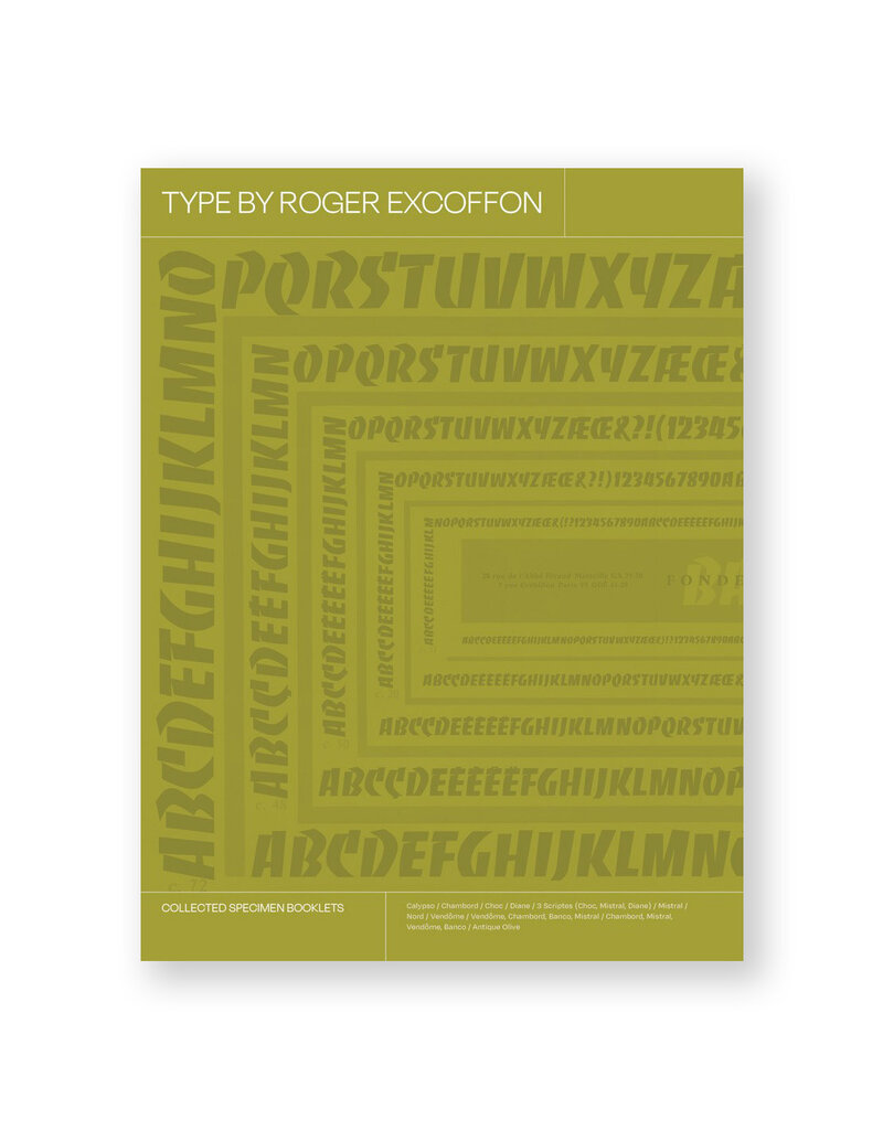 Type by Roger Excoffon: Collected Specimen Booklets